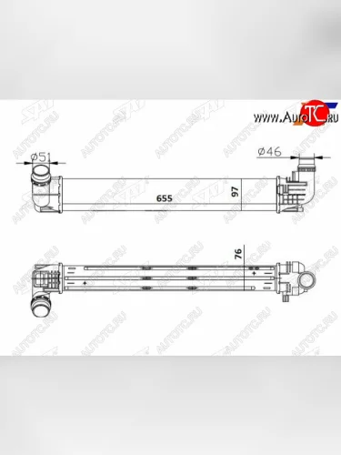 Интеркулер RENAULT DUSTER 1.5D 10- SAT ST-8200880552