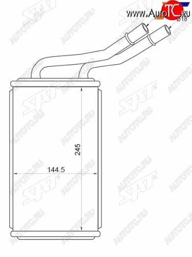 Радиатор отопителя салона FORD TRANSIT 06- SAT ST-87-0009