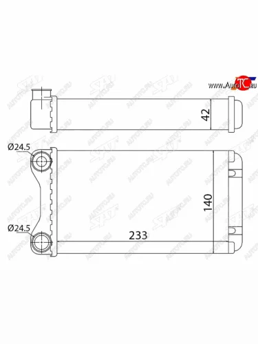 Радиатор отопителя салона  AUDI A4S4 00-09SEAT EXEO 09-(трубчатый) SAT ST-87-0028