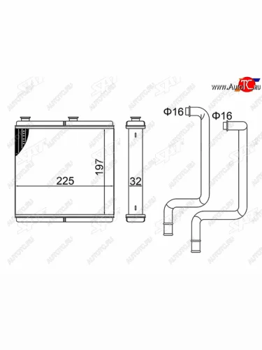 Радиатор отопителя салона NISSAN MURANO 08-16 SAT ST-87-0026