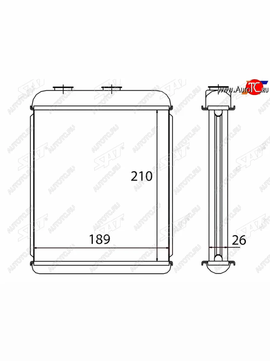 Радиатор отопителя салона OPEL ASTRA G 98-05ASTRA H 04-10ZAFIRA 00-05 (DELPHI) SAT ST-87-0042  в Керчи Республика Крым