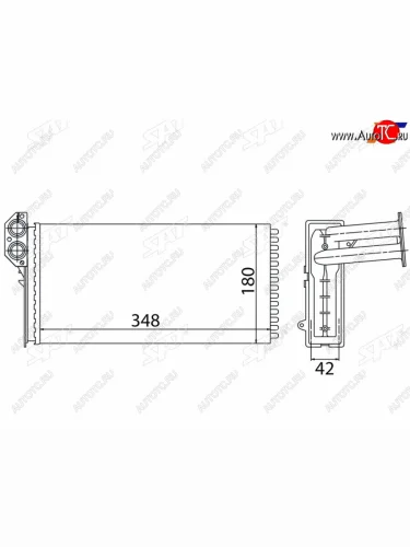 Радиатор отопителя салона MERCEDES SPRINTER 95-06 (трубчатый) SAT ST-87-0040