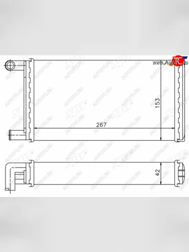 Радиатор отопителя салона MERCEDES G-CLASS 79-T1 77-96 (трубчатый) SAT ST-87-0038
