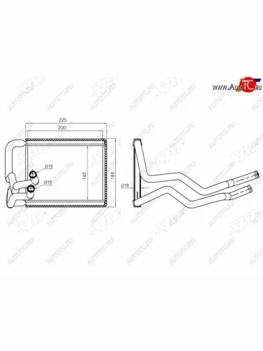 Радиатор отопителя салона HYUNDAI ELANTRA 06-11 SAT ST-87-0048