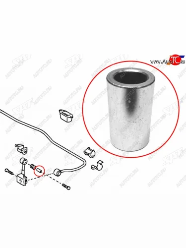 Втулка тяги стабилизатора TOYOTA BBDYNACARGOREGIUSLITETOWNACEPLATZPORTERAUMVITZWILL SAT ST-90560-10044
