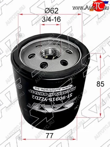 Фильтр масляный TOYOTA 1GFE,#JZ#,1,2MZFE 92- SAT ST-90915-YZZD2