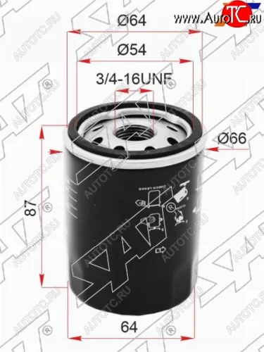 Фильтр масляный TOYOTA #AZF#,#GE,#GTE 90- SAT ST-90915-YZZE2