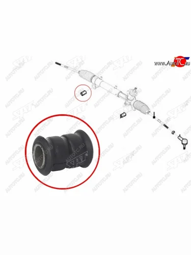 Втулка рулевой рейки Chevrolet Captiva 06-15  Opel Antara 06-15  Daewoo Winstorm 06-10 SAT ST-93743423B