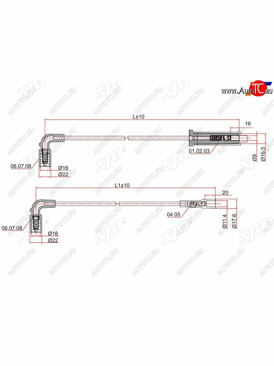 Провода высоковольтные CHEVROLET AVEO 03-08 1.4 F14S3 A14SMSLANOS 05- A14SMS SAT ST-96305387  в Керчи Республика Крым