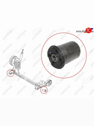 Сайлентблок задней балки DAEWOO NEXIA 95-CHEVROLET LANOS 97-02                                      SAT ST-96322393