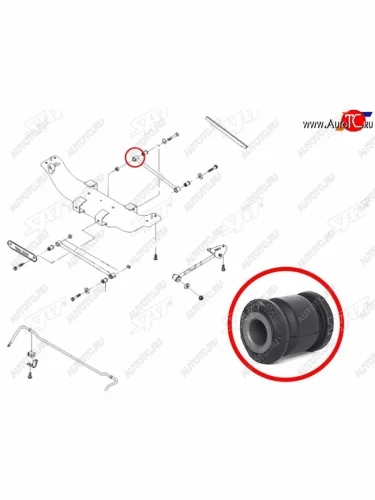 Сайлентблок Audi A6 97-05  Chevrolet Lacetti 04-13  Daewoo Lacetti 04-09  Toyota Corolla (E100,E1 SAT ST-96550051
