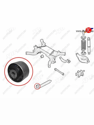 Сайлентблок Chevrolet Captiva 06-15  Opel Antara 06-15  Daewoo Winstorm 06-10 SAT ST-96626481B