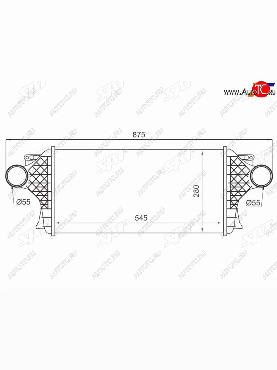 Интеркулер MERCEDES ML W166GL X166 11- 3.5 CDI SAT ST-A0995002600  в Воронеже Воронежской области
