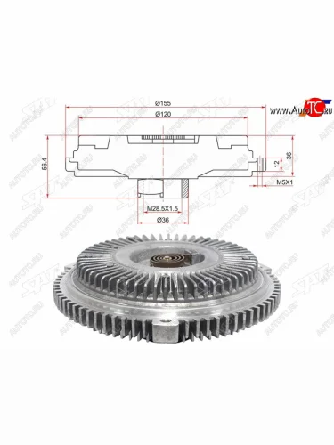 Вискомуфта MERCEDES ML-CLASS W163 98-05 SAT ST-A1122000222