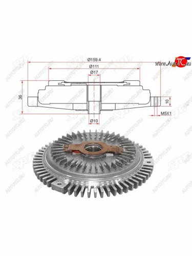 Вискомуфта MERCEDES S-KLASS W140 91-98 SAT ST-A1032000622