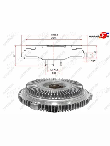 Вискомуфта MERCEDES E-CLASS W210 96-03C-CLASS W202 97-01 SAT ST-A1122000122