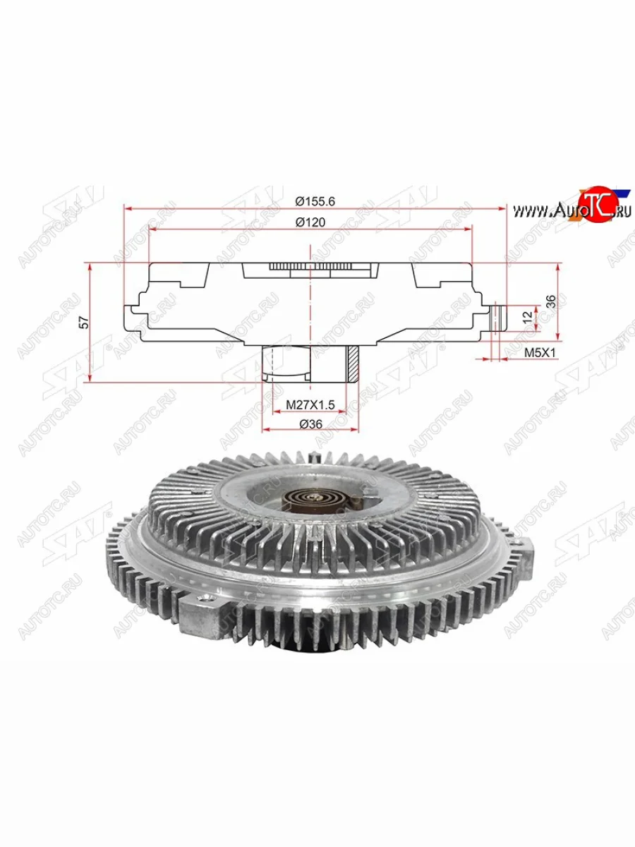 Вискомуфта MERCEDES E-CLASS W210 96-03C-CLASS W202 97-01 SAT ST-A1122000122  в Самаре Самарской области