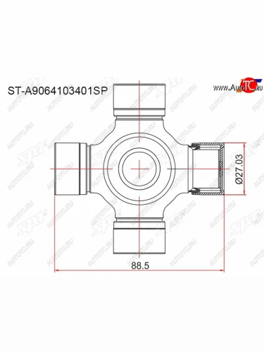 Крестовина карданного вала MERCEDES SPRINTER 05-13VOLKSWAGEN CRAFTER 06- SAT ST-A9064103401SP