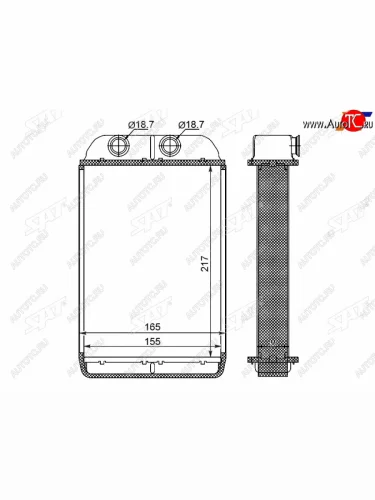 Радиатор отопителя салона AUDI A6 97-04 SAT ST-AU14-395-0