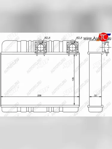 Радиатор отопителя салона  BMW 3 E46 98-05X3 E 83 04-10 W AC SAT ST-BM33-395-0