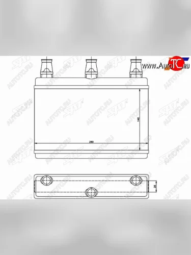 Радиатор отопителя салона  BMW 5 E60E61 03- 6 E63E64 04- SAT ST-BM60-395-0