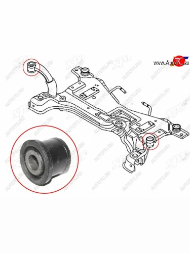 Сайлентблок Ford Focus 04-11  Mazda 3 03-13  Ford C-MAX 03-07  Mazda 3 MPS 06-13 SAT ST-BP4K-34-800K