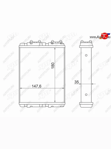 Радиатор отопителя салона NISSAN ATLAS F23 92-07 SAT ST-DTJ5-395-0