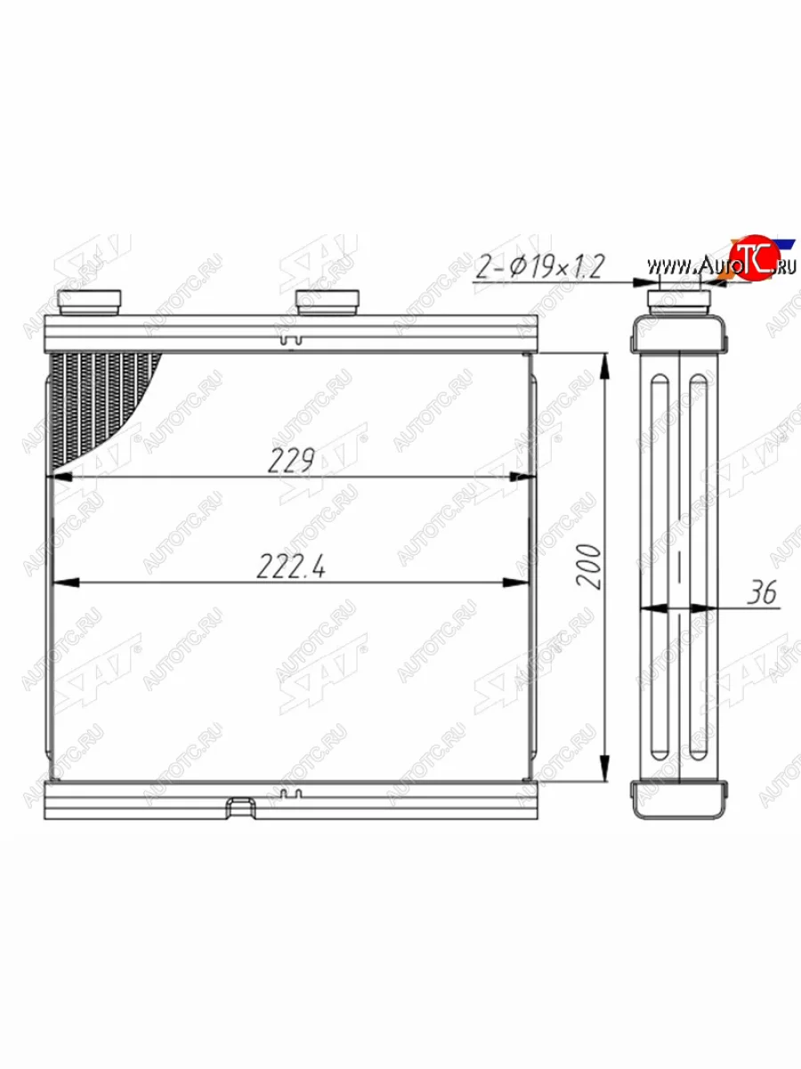 Радиатор отопителя салона NISSAN TEANA J32 08-14 SAT ST-DTW4-395-0  в Керчи Республика Крым