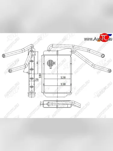 Радиатор отопителя салона DAEWOO NEXIA 96- SAT ST-DW25-395-0