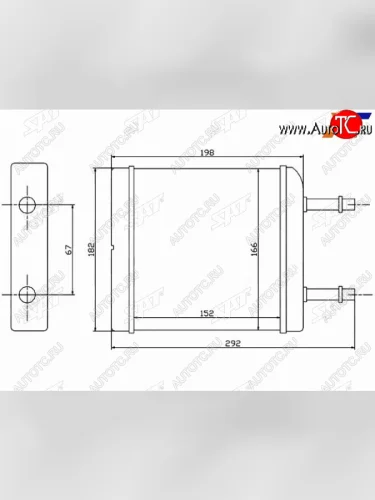 Радиатор отопителя салона  CHEVROLET  DAEWOO MATIZ 01- SAT ST-DW10-395-0