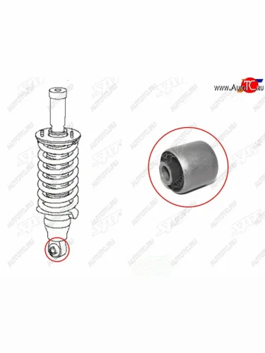 Сайлентблок Land Rover Range Rover 02-12  Nissan Patrol 10-19 SAT ST-E6100-1LB7AB