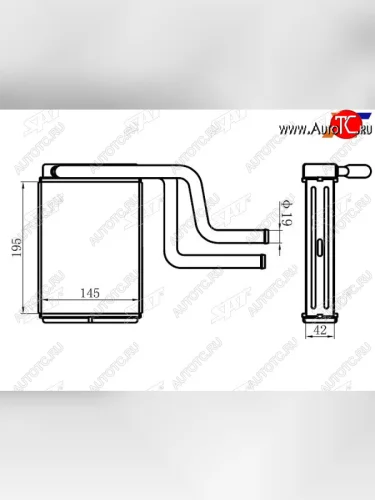 Радиатор отопителя салона  FORD MONDEO92-JAGUAR X-TYPE 01- SAT ST-FD28-395-0