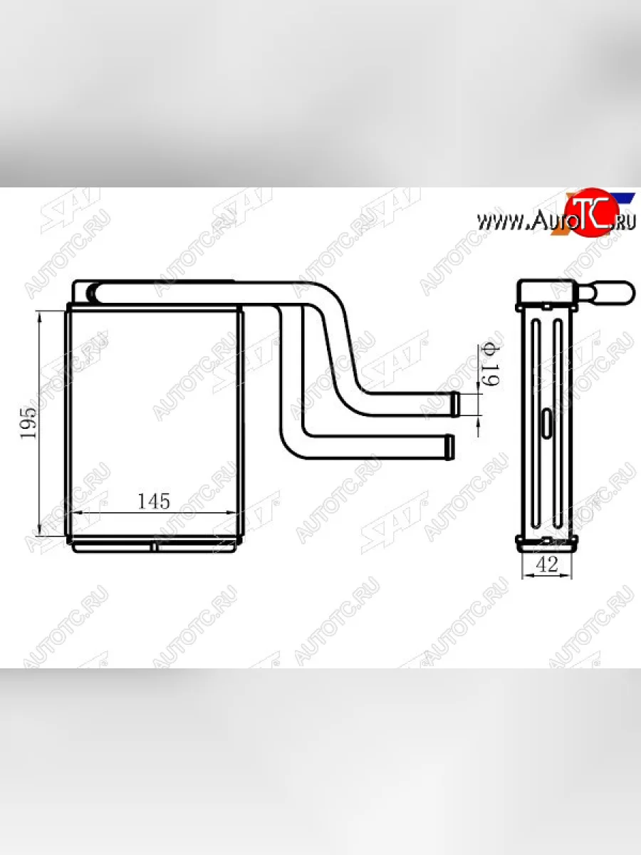 Радиатор отопителя салона  FORD MONDEO92-JAGUAR X-TYPE 01- SAT ST-FD28-395-0  в Керчи Республика Крым