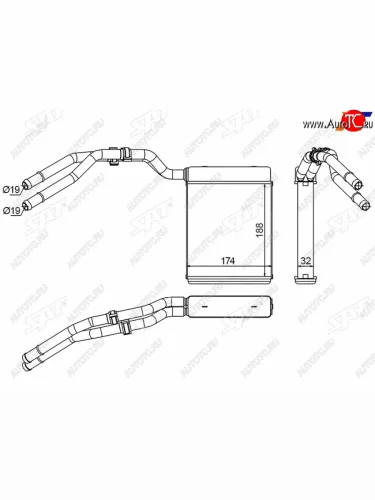 Радиатор отопителя салона FORD MONDEO 07-GALAXY 06- SAT ST-FD50-395-0