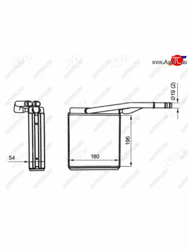 Радиатор отопителя салона FORD FOCUS 98-04 SAT ST-FDA4-395-0