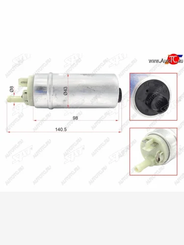 Топливный насос BMW E46 00-05E39 00-04E60 03-06E83 04-E53 00-06 SAT ST-FP24