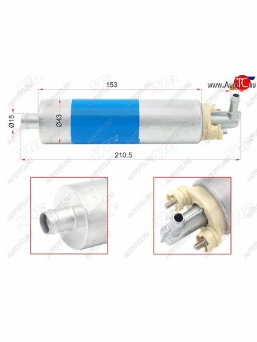 Топливный насос Mercedes W124W140W163W202W210W220W461 SAT ST-FP19