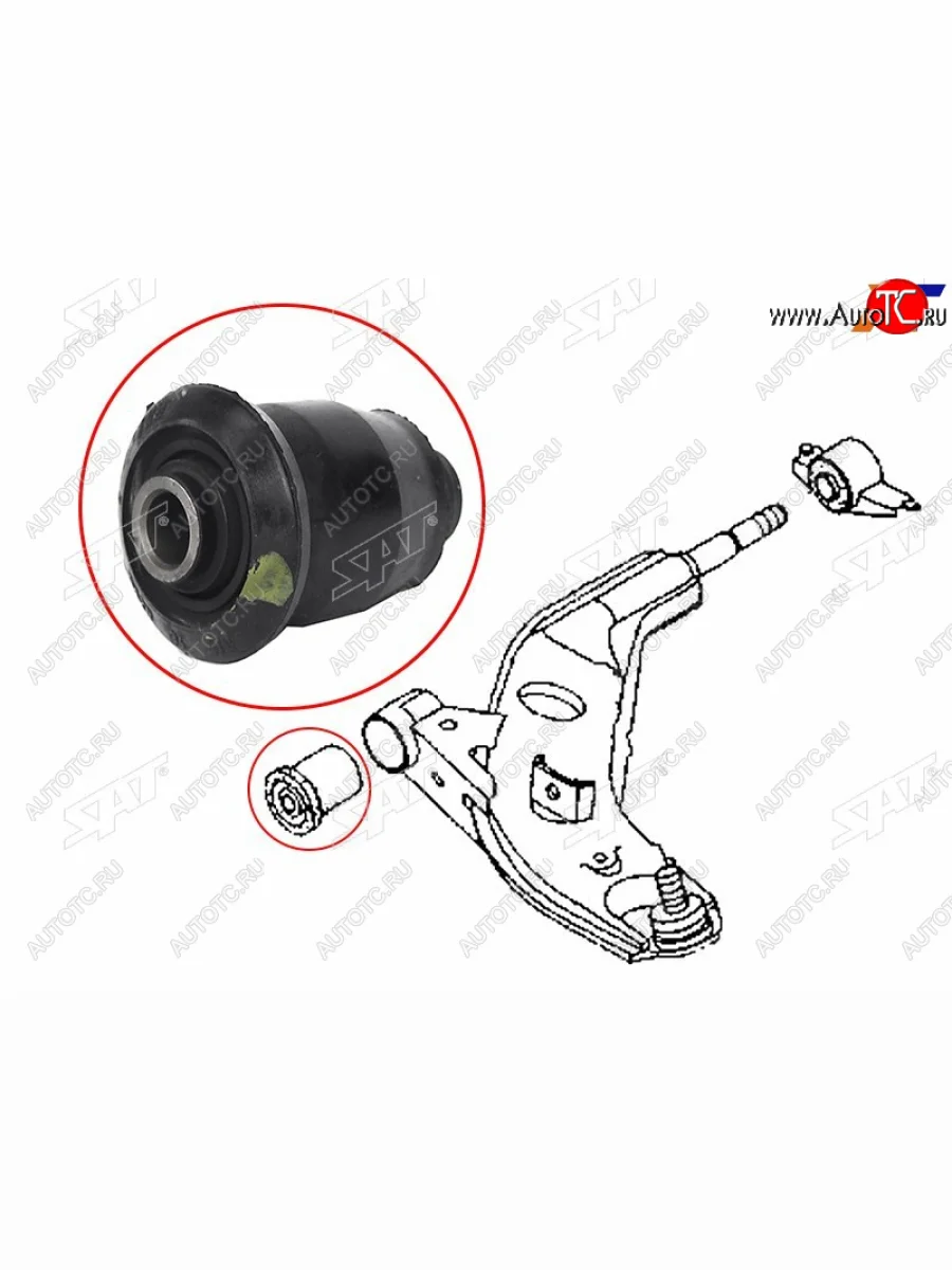 Сайлентблок Kia Clarus 98-01  Mazda 626 92-02  Capella 92-02  MX-6 92-95  Xedos 9 93-00 SAT ST-GA2B-34-470  в Керчи Республика Крым
