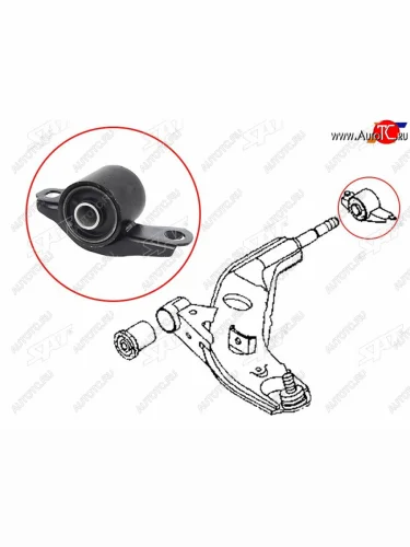 Сайлентблок Mazda 626 92-02  Capella 92-97  Xedos 9 93-00 (Слева) SAT ST-GA2A-34-46Y