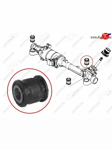 Втулка рулевой рейки Mazda 6 07-12  Atenza 07-12 SAT ST-G33S-32-124B