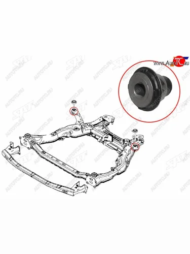 Сайлентблок Mazda 6 07-12  CX-7 06-12  Atenza 07-12  CX-9 07-15 SAT ST-GS1D-34-64Y