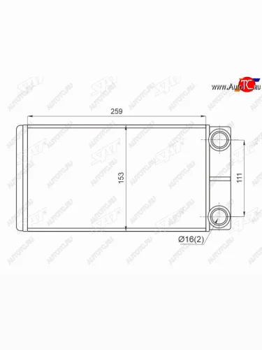 Радиатор отопителя салона GAZELLE NEXT 12- SAT ST-GZ01-395-0