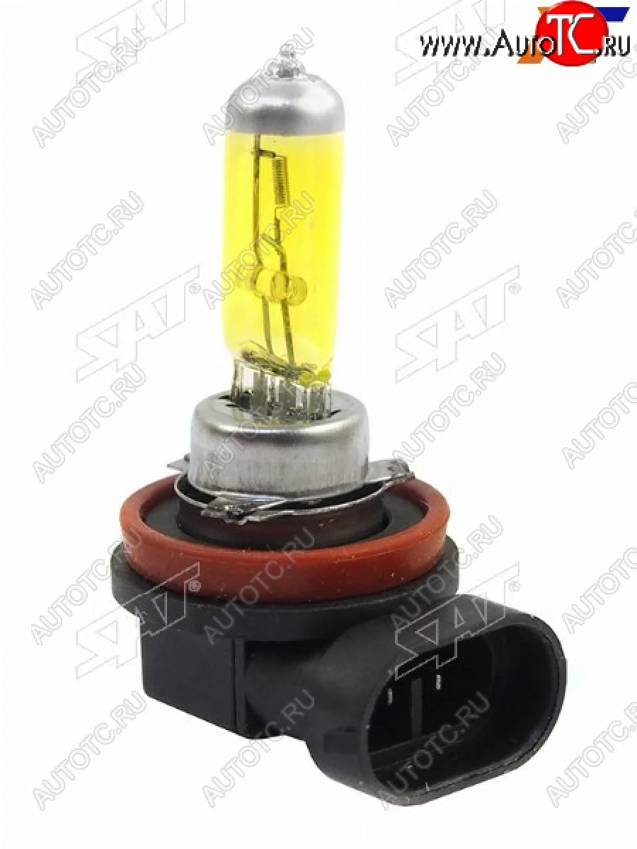 Лампа головного освещения галогенная желтая H11 12V 55W SAT ST-H11Y-12V  в Самаре Самарской области