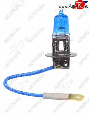 Лампа головного освещения галогенная супер белая H3 12V 55W SAT ST-H3W-12V