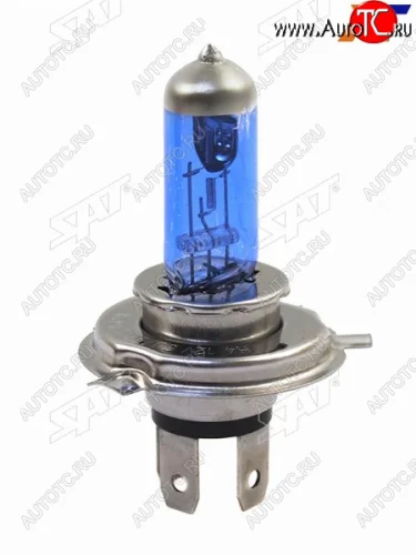 Лампа головного освещения галогенная супер белая  H4 12V 6055W SAT ST-H4W-12V
