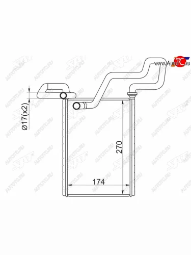 Радиатор отопителя салона HONDA ACCORD CL# 03-08 SAT ST-HD28-395-0