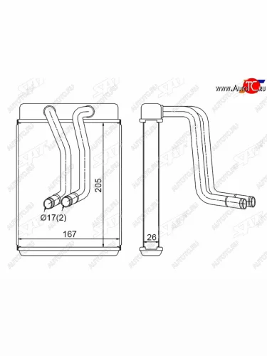 Радиатор отопителя салона HYUNDAI SONATA  (TAGAZ)  98- SAT ST-HN23-395-0