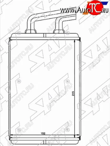 Радиатор отопителя салона HYUNDAI ELANTRA 00-06COUPE 02-09 SAT ST-HN27-395-0