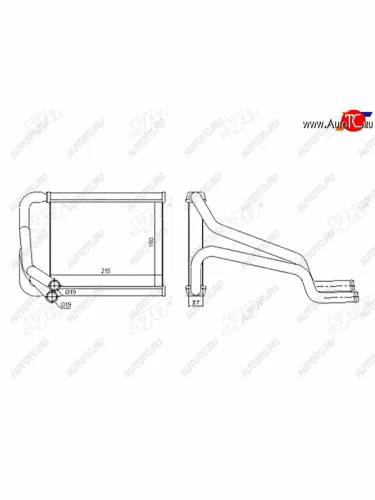 Радиатор отопителя салона HYUNDAI ELANTRA 10-I 30 12-KIA CEED 12- SAT ST-HN29-395-0