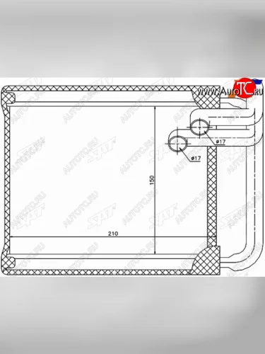 Радиатор отопителя салона HYUNDAI i30 07-KIA CEED 07- SAT ST-HN30-395-0